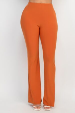 High-Rise Fit-and-Flare Pants – Stretch Blend