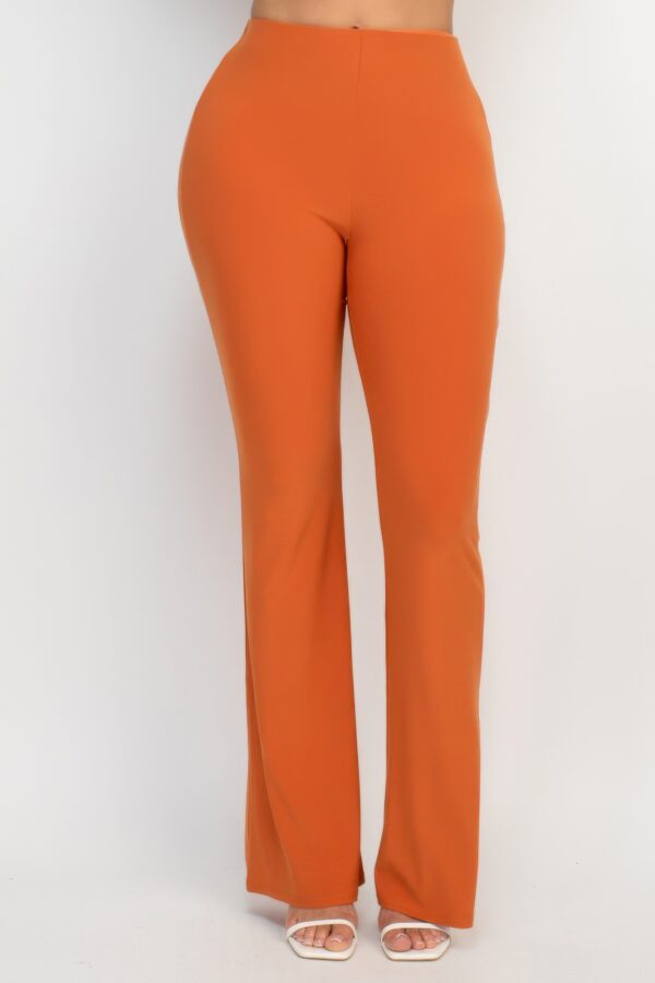 High-Rise Fit-and-Flare Pants – Stretch Blend