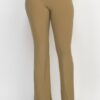 High-Rise Fit-and-Flare Elastic Waist Pants