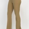 High-Rise Fit-and-Flare Elastic Waist Pants