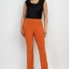 High-Rise Fit-and-Flare Pants – Stretch Blend