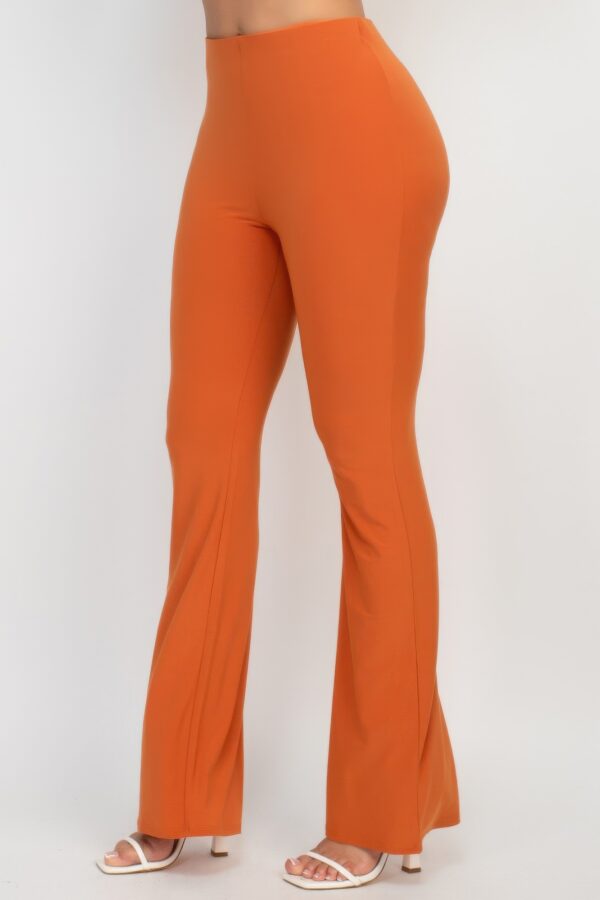 High-Rise Fit-and-Flare Pants – Stretch Blend