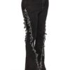 High-Waist Distressed Fringe Denim Flared Pant – Plus Size