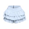 Plus Size Ruffled Flare Shorts