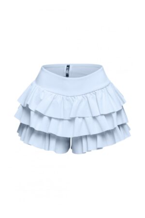 Plus Size Ruffled Flare Shorts