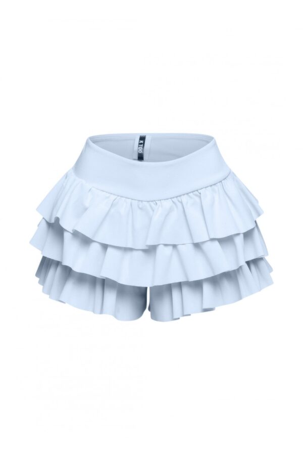 Plus Size Ruffled Flare Shorts