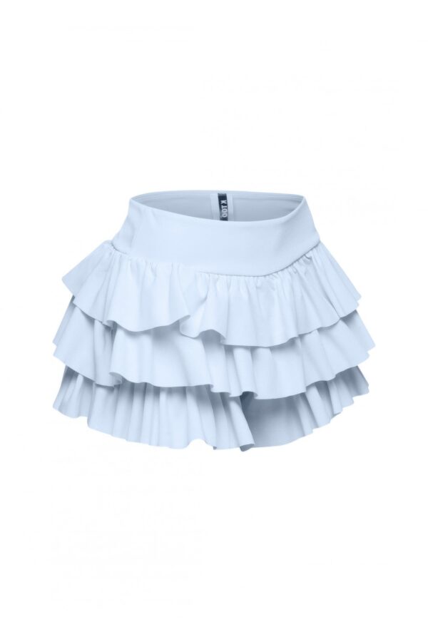 Plus Size Ruffled Flare Shorts