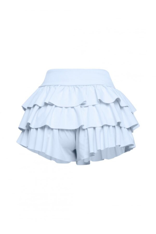 Plus Size Ruffled Flare Shorts