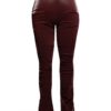 Velvet PU Ruched High-Waist Pants – Plus Size