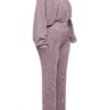 Plus Size Zip Hoodie and Wide-Leg Pants Set
