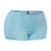 Shimmer High-Waist Bodycon Shorts in Stretch Blend