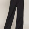 Straight-Leg Pants with Contrast Denim Waist