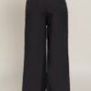 Straight-Leg Pants with Contrast Denim Waist