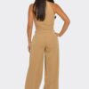 Two-Piece Colorblock Top & Straight-Leg Pants