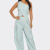 Fanny One-Shoulder Pants Set