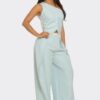 Fanny One-Shoulder Pants Set
