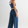 Drawstring Lounge Set – Crop Top & Relaxed Pants