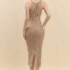 Lace Midi Dress – Daisy Jacquard Scoop Neck