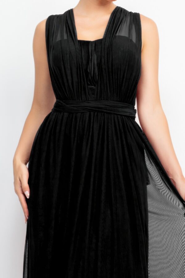 Convertible A-line Mesh Maxi Dress – Tube Top