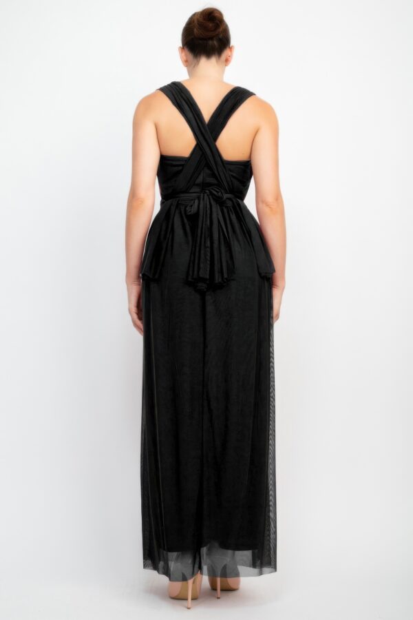 Convertible A-line Mesh Maxi Dress – Tube Top