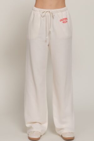 Relaxed Sweatpants with Printed Waistband