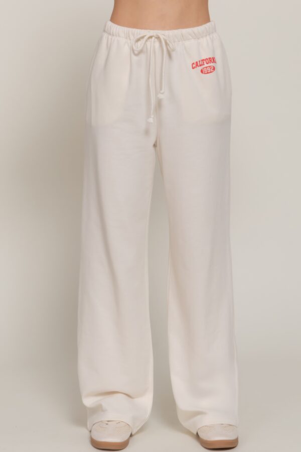 Relaxed Sweatpants with Printed Waistband