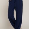 Printed-Waistband Sweatpants – 60/40 Cotton Blend
