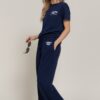 Printed-Waistband Sweatpants – 60/40 Cotton Blend