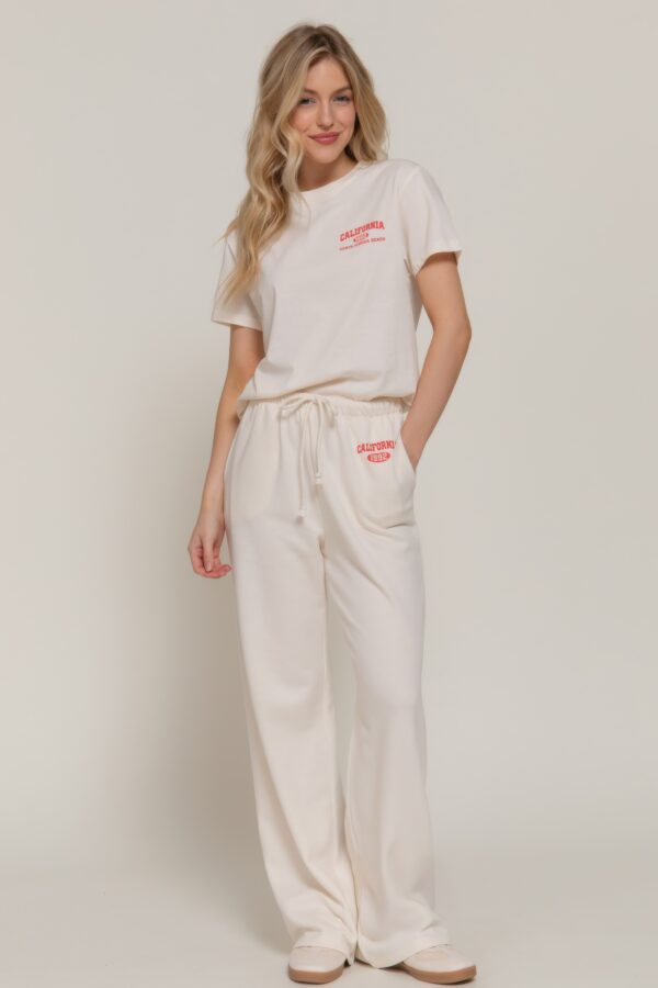 Relaxed Sweatpants with Printed Waistband