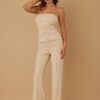 Tailored Two-Piece Set with Oval Crystal Accents