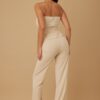 Tailored Two-Piece Set with Oval Crystal Accents