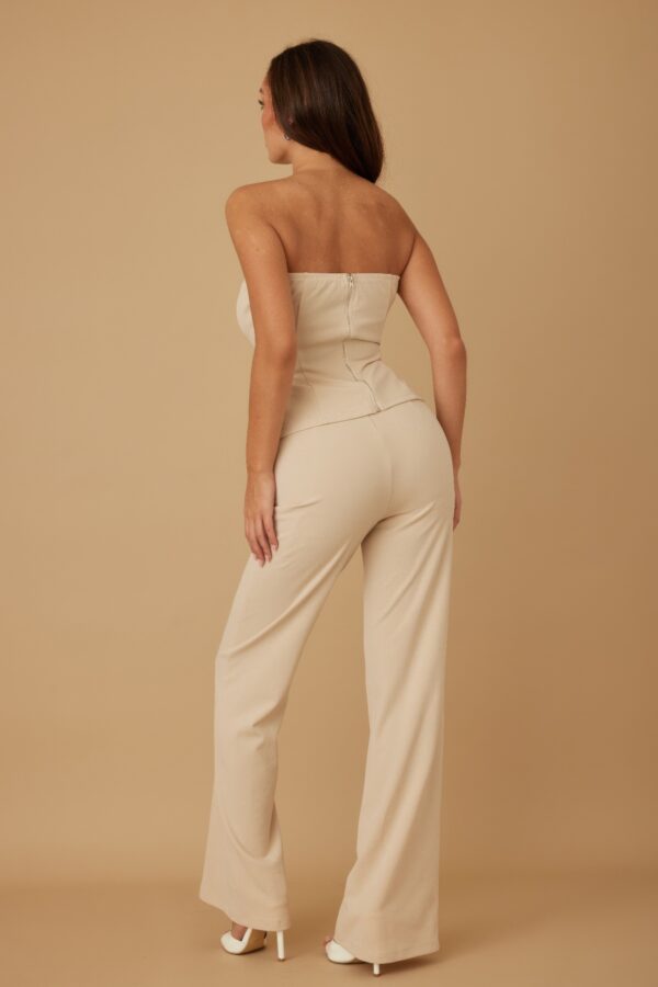 Tailored Two-Piece Set with Oval Crystal Accents