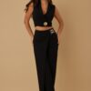 Tailored Vest Suit Set – Structured Two-Piece