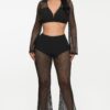 Crochet Shimmer Cover-Up Set – Two-Piece Beachwear