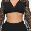 Crochet Shimmer Cover-Up Set – Two-Piece Beachwear
