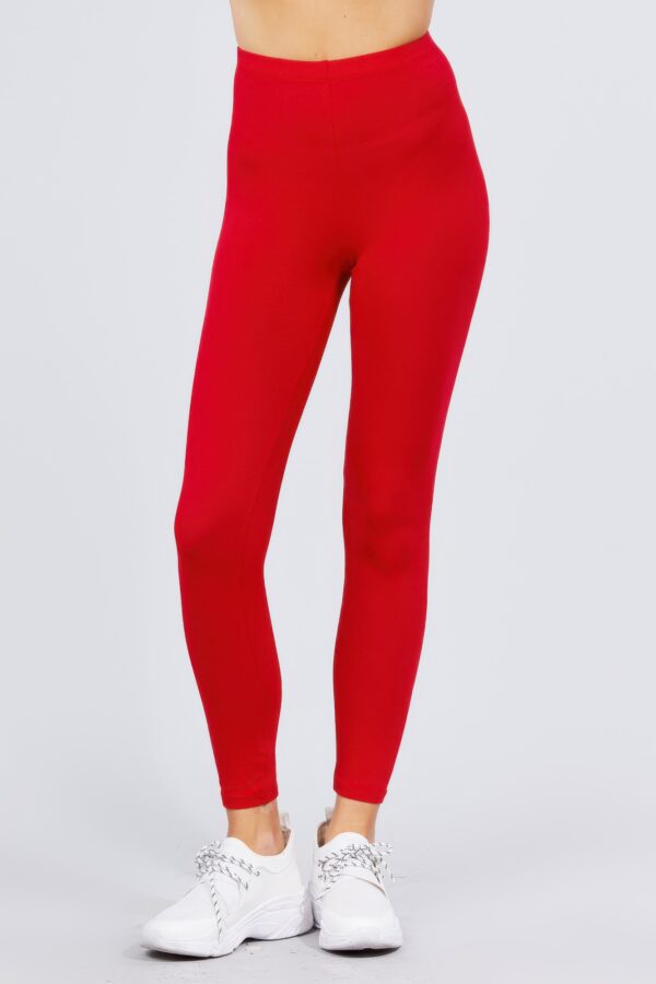 Cotton Spandex Leggings – Smooth Waistband