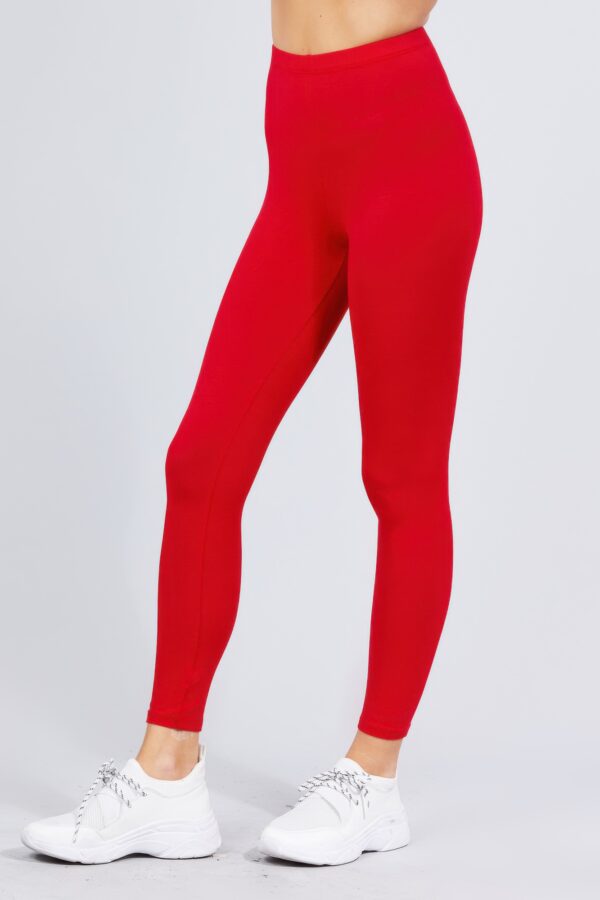 Cotton Spandex Leggings – Smooth Waistband