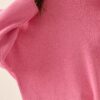 Oversized Rib-Knit Boatneck Sweater with Rolled Trim