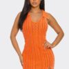 Emma Mineral Wash Bodycon Dress with Collar