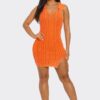Emma Mineral Wash Bodycon Dress with Collar