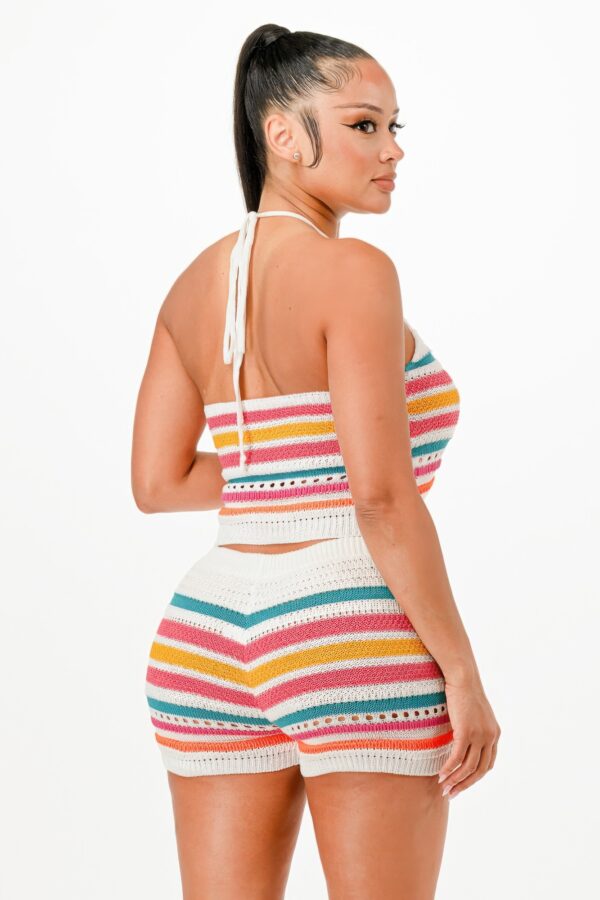 Halter Crochet Short Set – Lightweight Knit