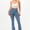 Seamless Bell-Bottom Flare Workout Pants – High Waist