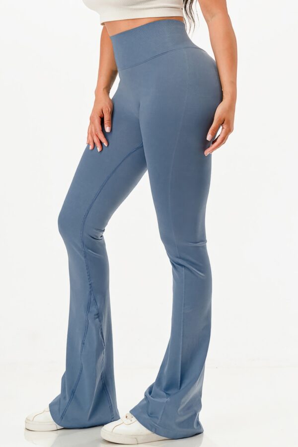 Seamless Bell-Bottom Flare Workout Pants – High Waist