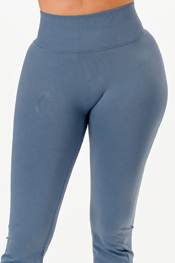 Seamless Bell-Bottom Flare Workout Pants – High Waist
