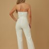 Twisted Rope Knot Tie Jumpsuit – Metallic Accent