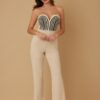 Threaded Twisted Rope Knot Jumpsuit – Multi-Color