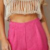 High-Waist Terry Tailored Pants