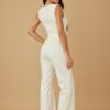 Intertwined Ring Strap Jumpsuit – Deep Curved Neckline