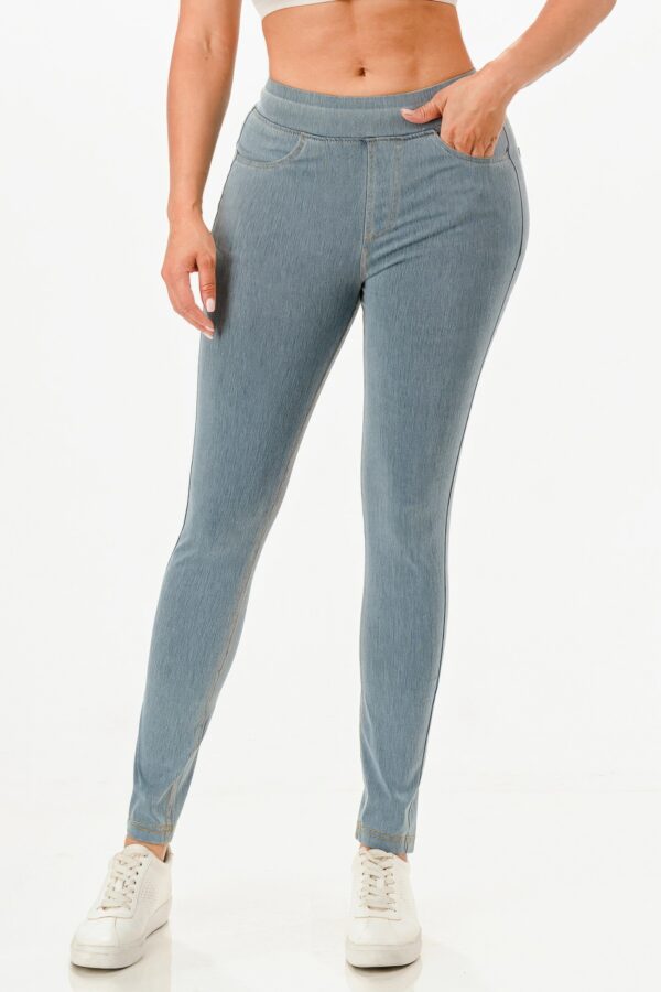 Ultra Soft Tencel-Blend Jeggings with Wide Waistband