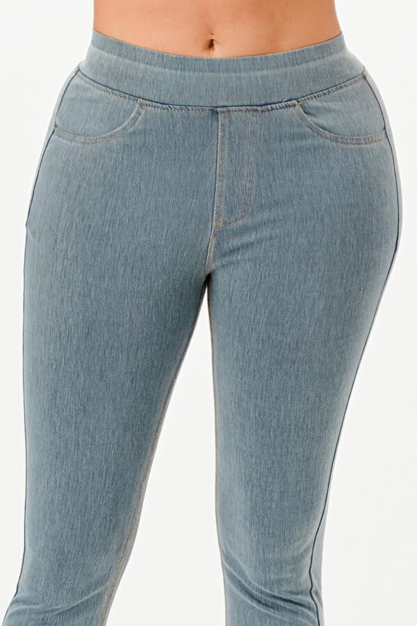 Ultra Soft Tencel-Blend Jeggings with Wide Waistband